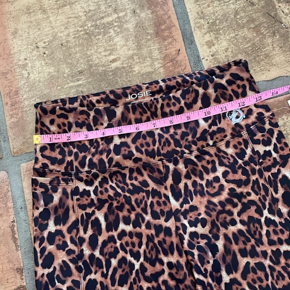 NEW Josie Natori Size Small Leopard Print Biker Shorts Athleisure New w Tags NWT - Picture 7 of 10